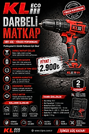 KLECO AKÜLÜ DARBELİ MATKAP