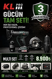 KLPRO AKÜLÜ MULTISET ( MATKAP - DEKUPAJ - DAİRE - ÇOK AMAÇLI KESİCİ )