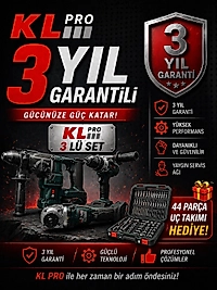KLPRO PROFESYONEL 3'LÜ SET ( HİLTİ - DARBELİ MATKAP - SPRAL )