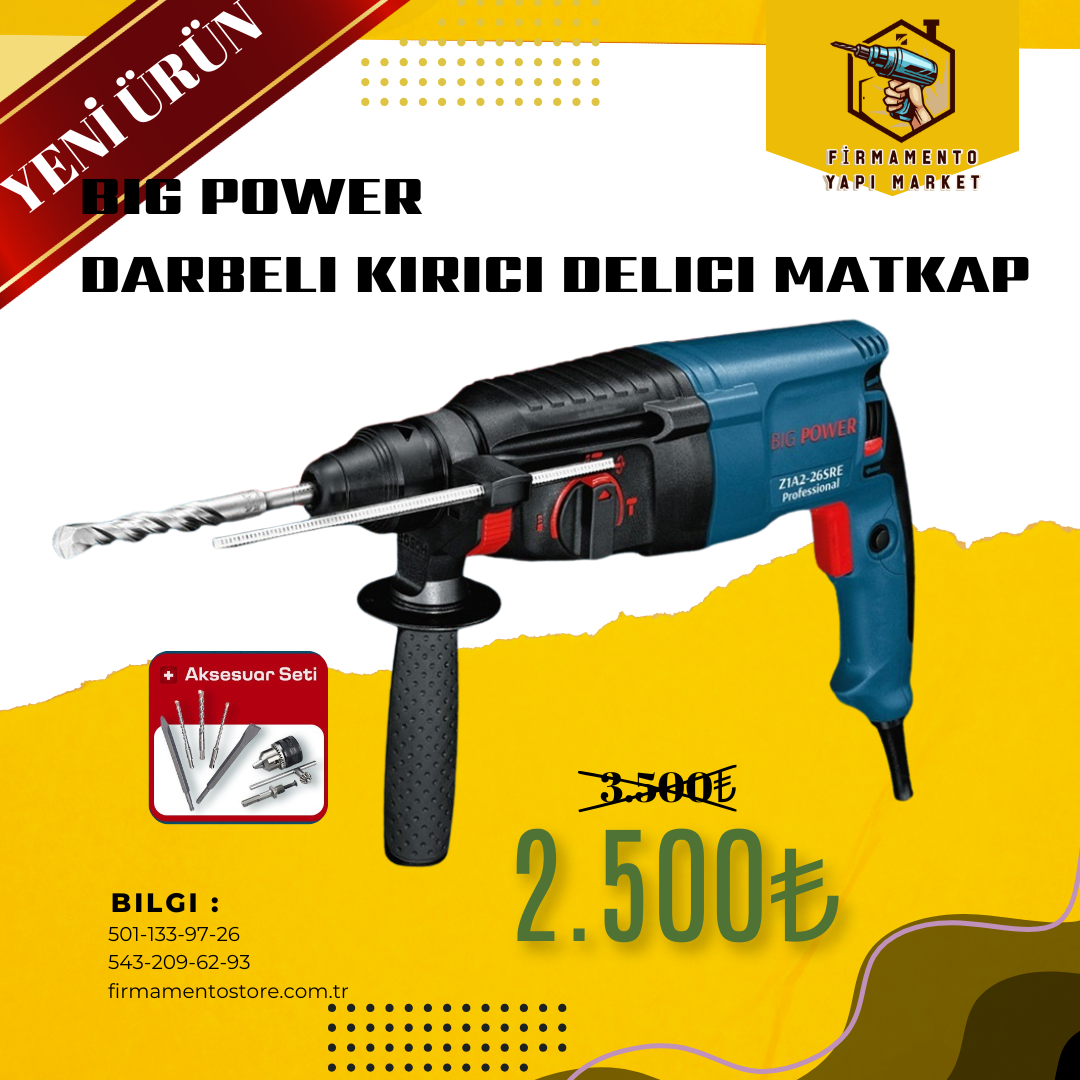 BIG POWER DARBELİ KIRICI DELİCİ HİLTİ