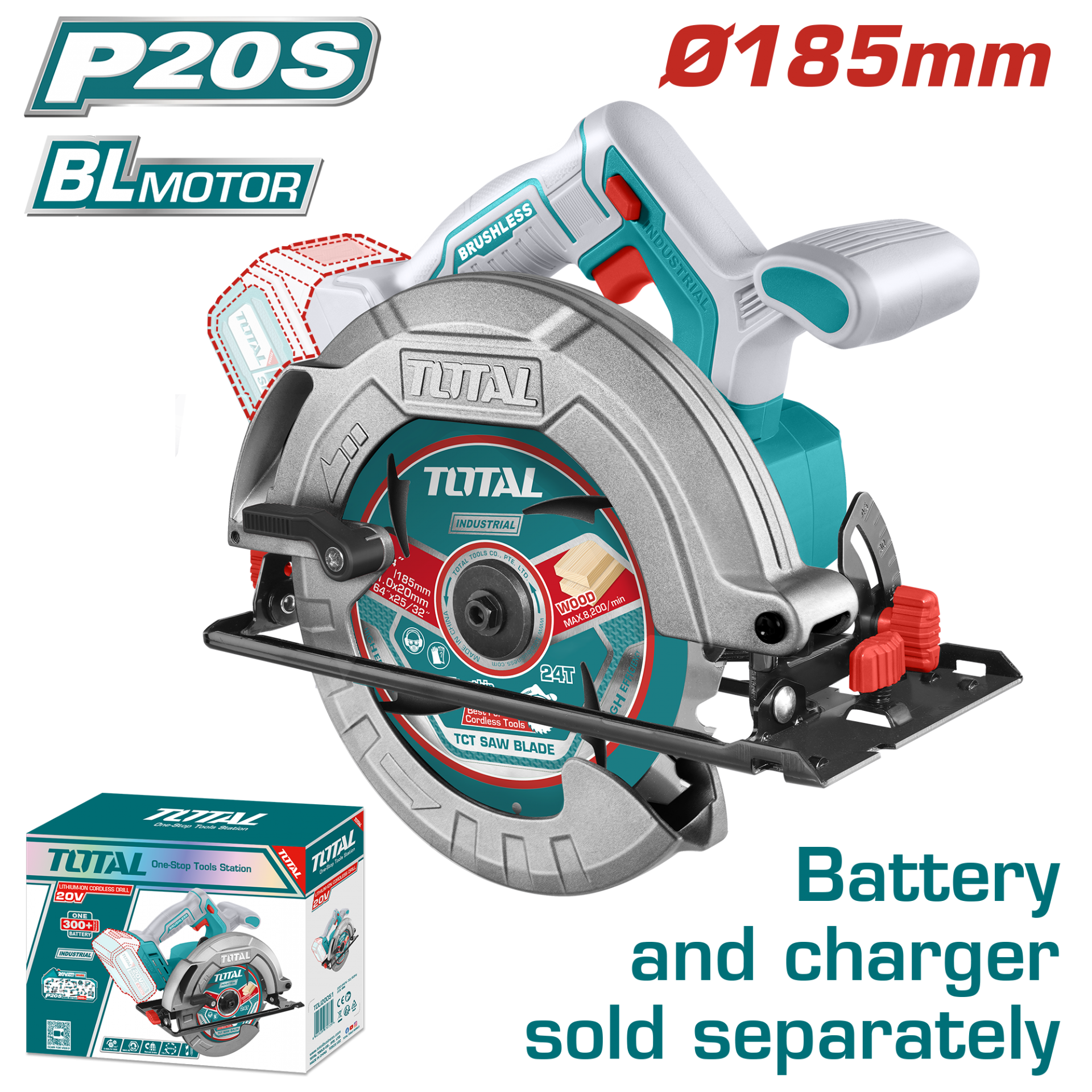 TOTAL AKÜLÜ DAİRE TESTERE ( SOLO  )