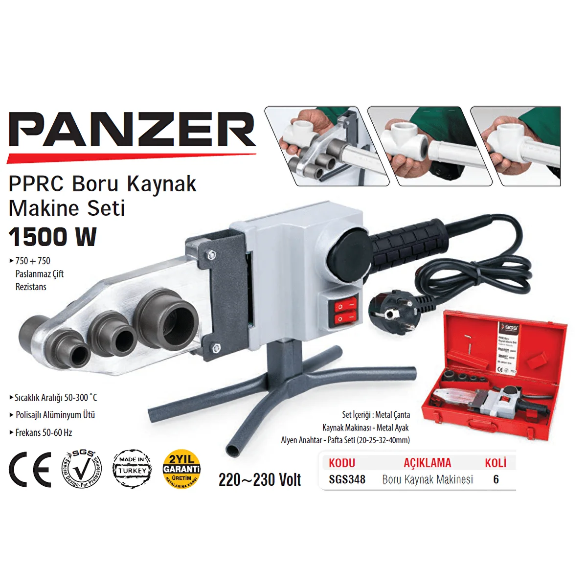 SGS PLUS PVC BORU KAYNAK MAKİNASI