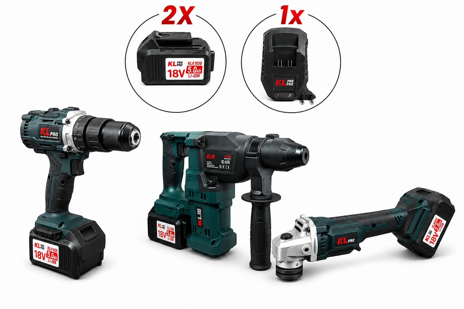 KLPRO PROFESYONEL 3'LÜ SET ( HİLTİ - DARBELİ MATKAP - SPRAL )